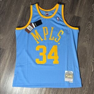 Lakers Shaq MPLS Basketball Jersey Mitchell & Ness